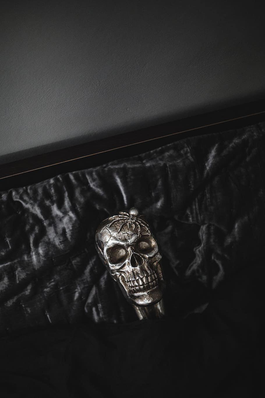 Halloween Skulls Decorations, autumn, fall, spooky, scary, indoors HD wallpaper