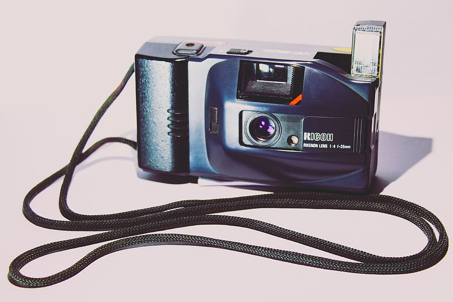 analog, camera, rico, lens, old camera, flash, technology, connection HD wallpaper