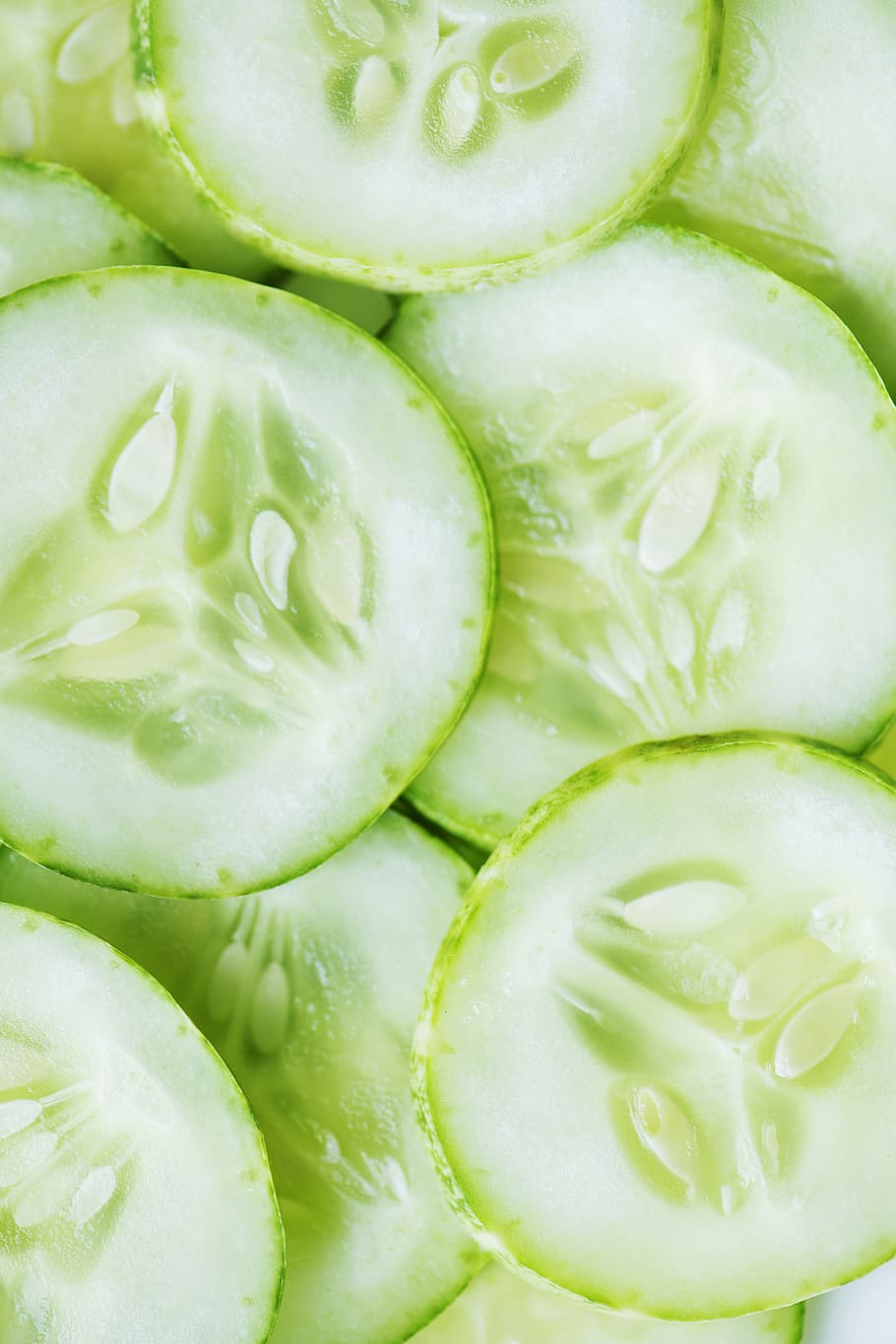 bright, close up, cold, cucumber, cut, food and drink, full frame HD wallpaper