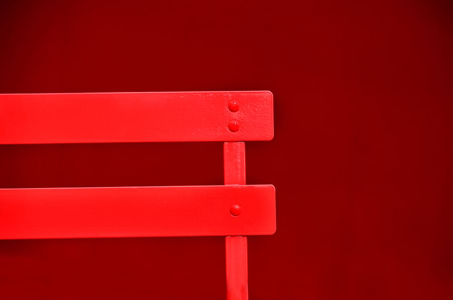 chaise, rouge, red, no people, indoors, close-up, wood - material, HD wallpaper