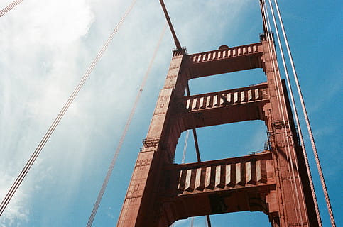 brown suspension bridge, building, architecture, san francisco HD wallpaper