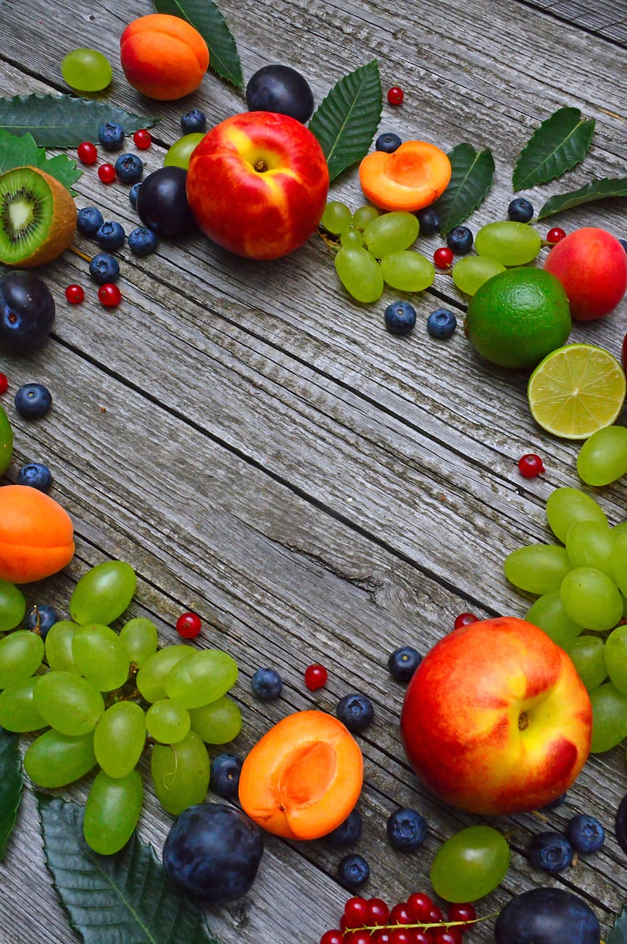 fruits, melon, peach, grape, apricot, healthy, food, watermelon HD wallpaper