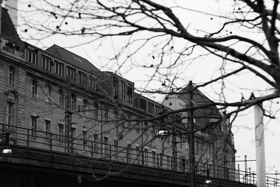 berlin, alexanderplatz, germany, station, bridge, architecture HD wallpaper