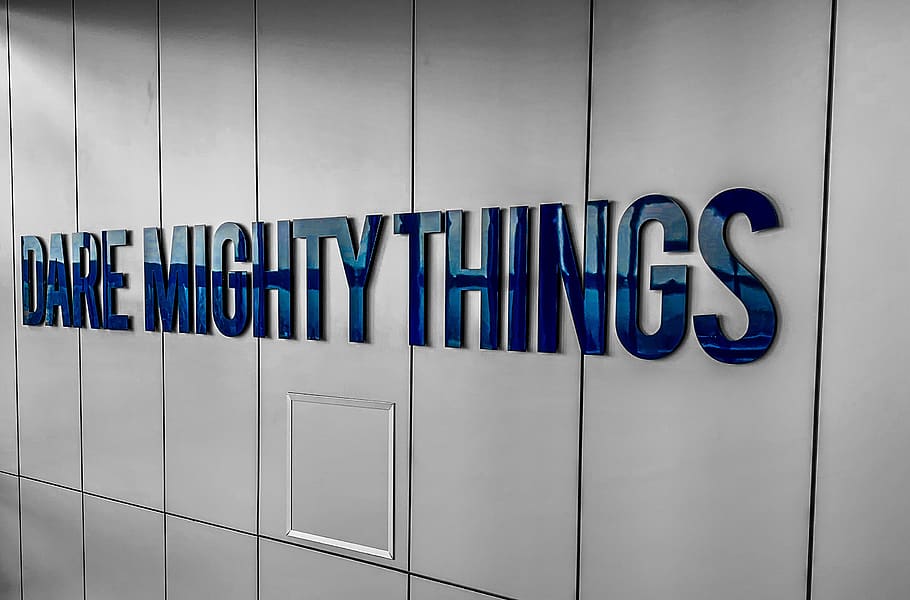 Dare Mighty Things, furniture, united states, logan, business (george s. eccles), HD wallpaper