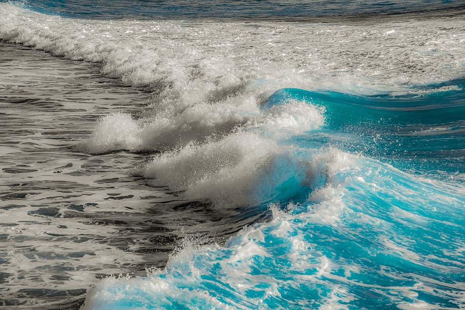 water, wave, surf, splash, sea, wind, motion, spray, foam, beauty in nature HD wallpaper