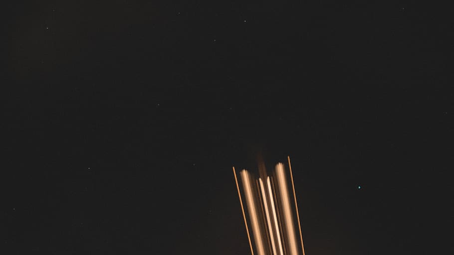 airplane, long, light, long exposition, night, wallpaper, hd wallpaper HD wallpaper