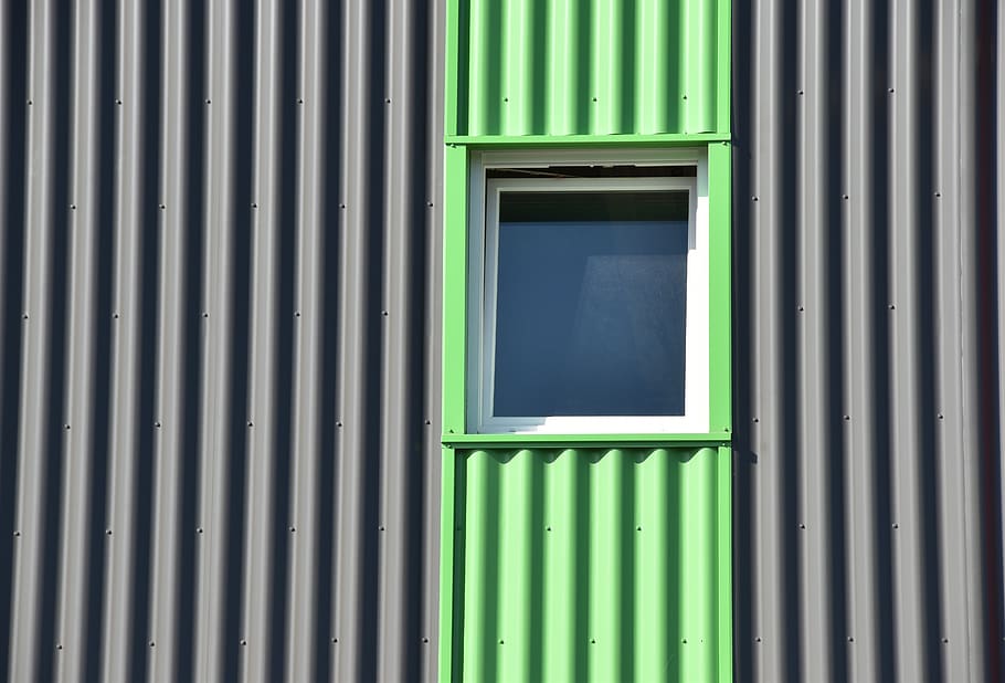 window, green, building, facade, modern, real estate, architecture HD wallpaper