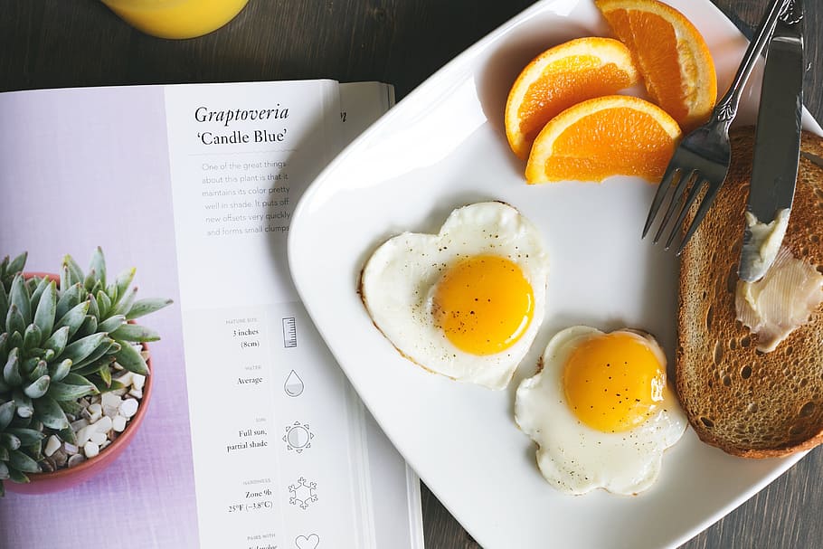 Toast & Eggs For Breakfast Photo, Food, Flatlay, food and drink HD wallpaper