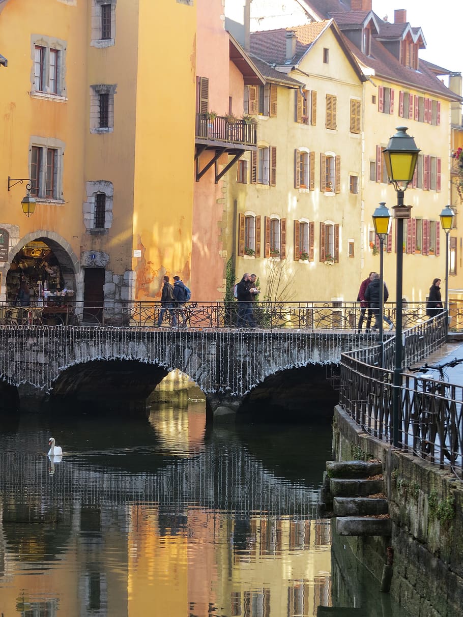 Annecy, French Alps, sun, river, sunset, sky, landscape, HD wallpaper |  Peakpx