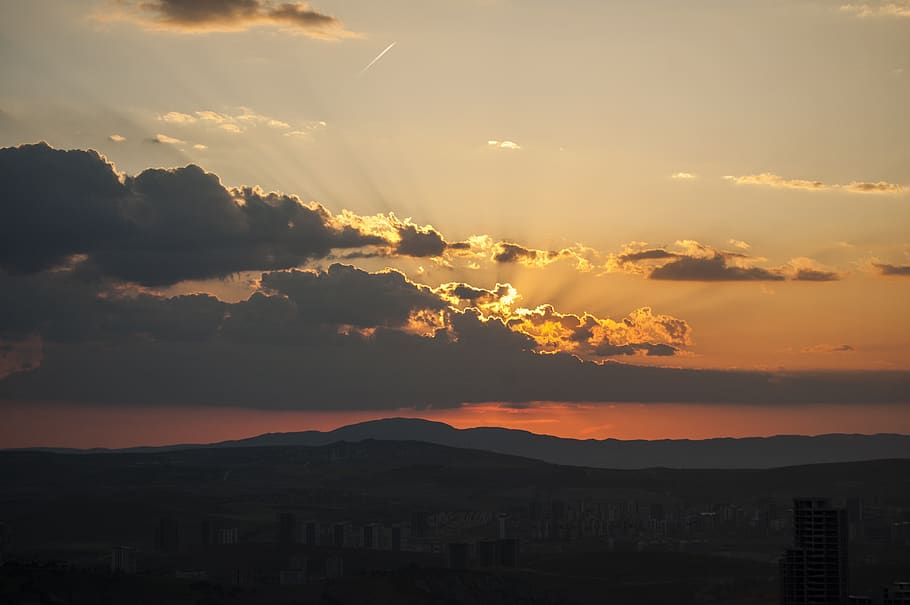 cloud, sunset, landscape, horizon, color, beautiful, sky, cloud - sky HD wallpaper