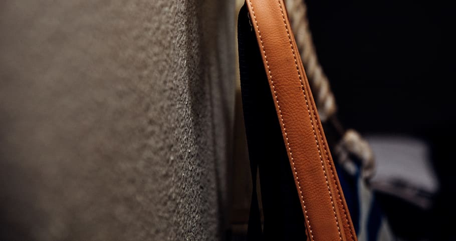 bag, strap, bag strap, leather, wall, texture, blank, brown HD wallpaper