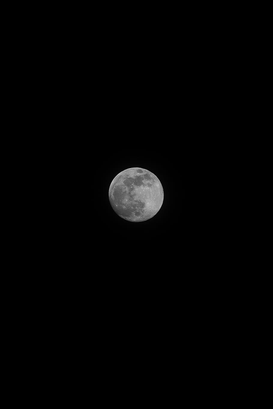 round moon, nature, outdoors, night, universe, space, astronomy HD wallpaper