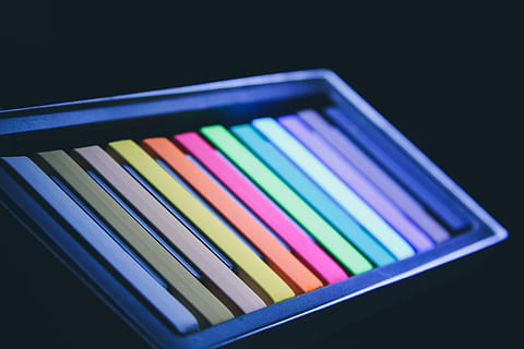 crayon, paint container, pencil, tray, palette, marker, pencil box HD wallpaper