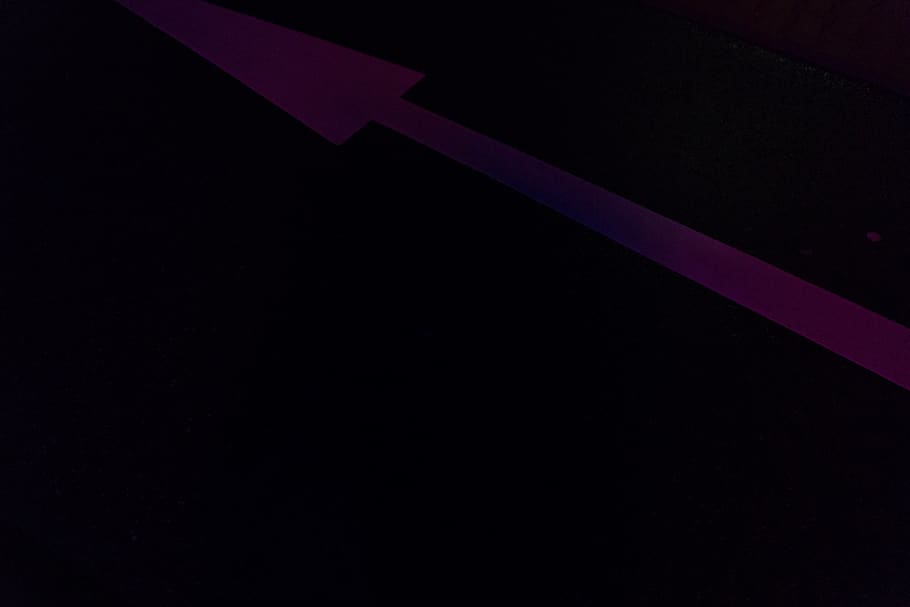 dark, light, neon, black, night, neon sign, one way, street HD wallpaper