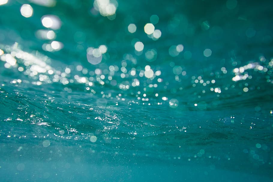 australia, byron bay, sea, bokeh, water, blue, light, ocean, HD wallpaper