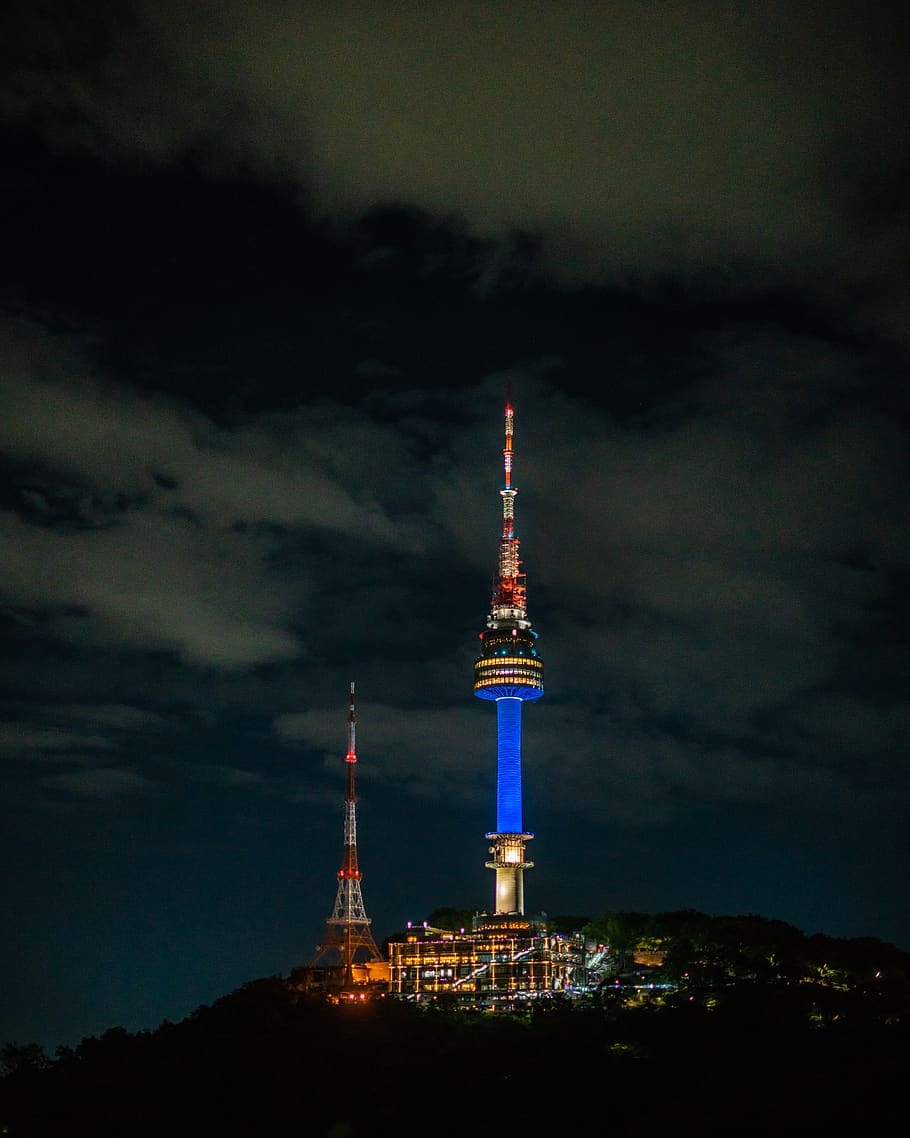 tower, spire, building, architecture, steeple, south korea