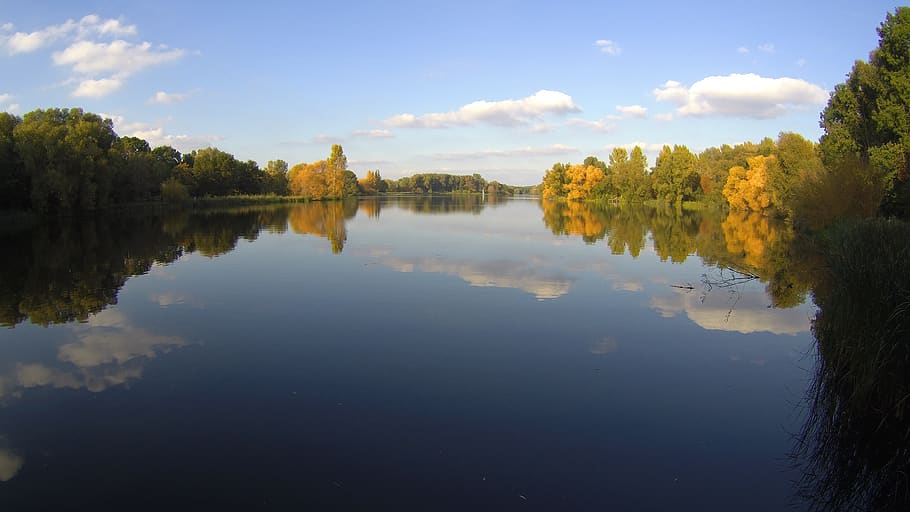 Panoramic Photography of Body of Water, clouds, daylight, idyllic HD wallpaper