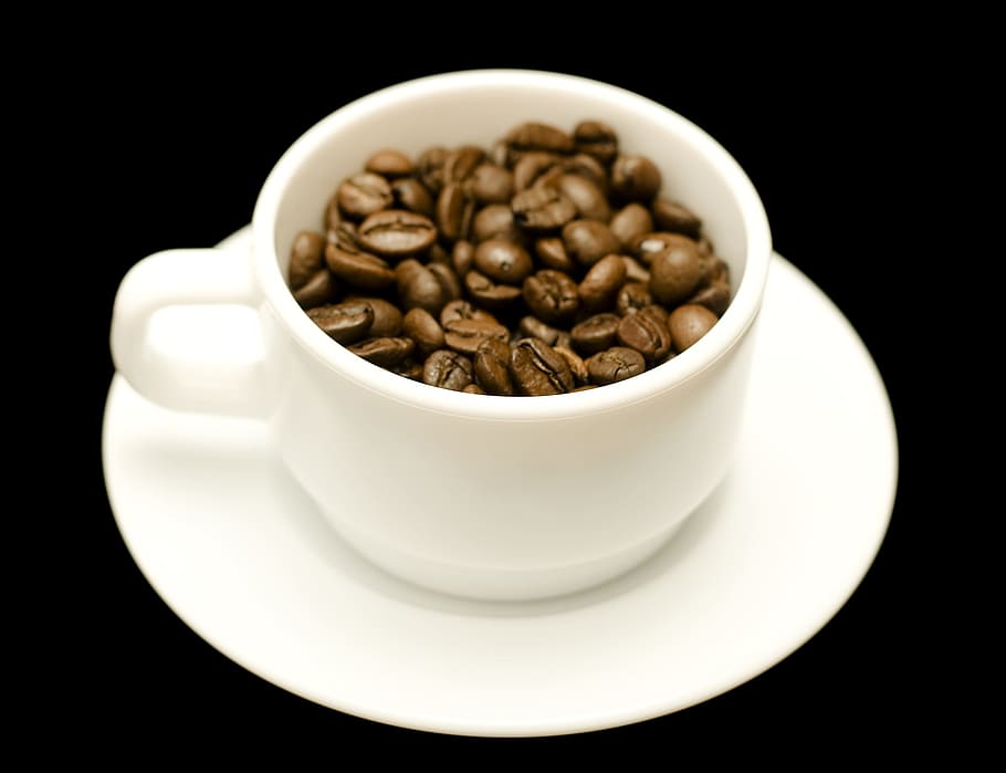 aromatic, background, beans, beverage, black, blank, brown HD wallpaper