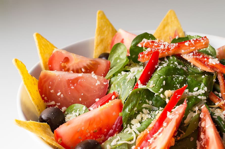 caesar salad with cheese, food, food and drink, vegetable, wellbeing HD wallpaper
