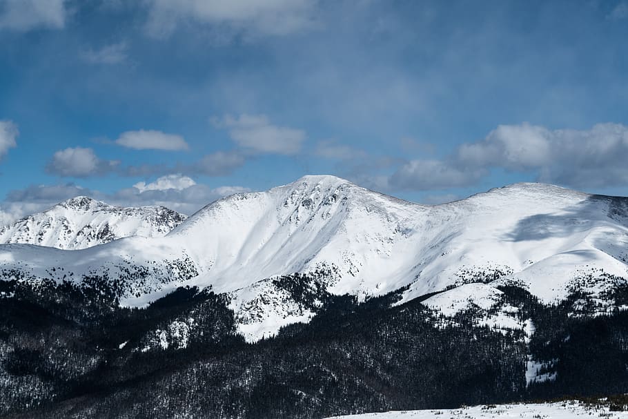 snow covered mountain during daytime, outdoors, nature, mountain range HD wallpaper