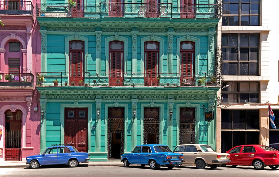 cuba, havana, street, building exterior, built structure, architecture, HD wallpaper