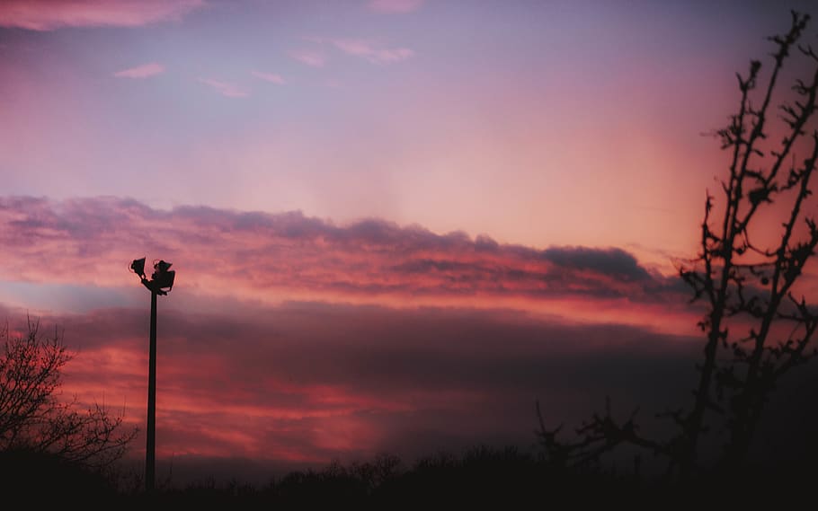 sky, nature, outdoors, sunset, building, architecture, cloud HD wallpaper