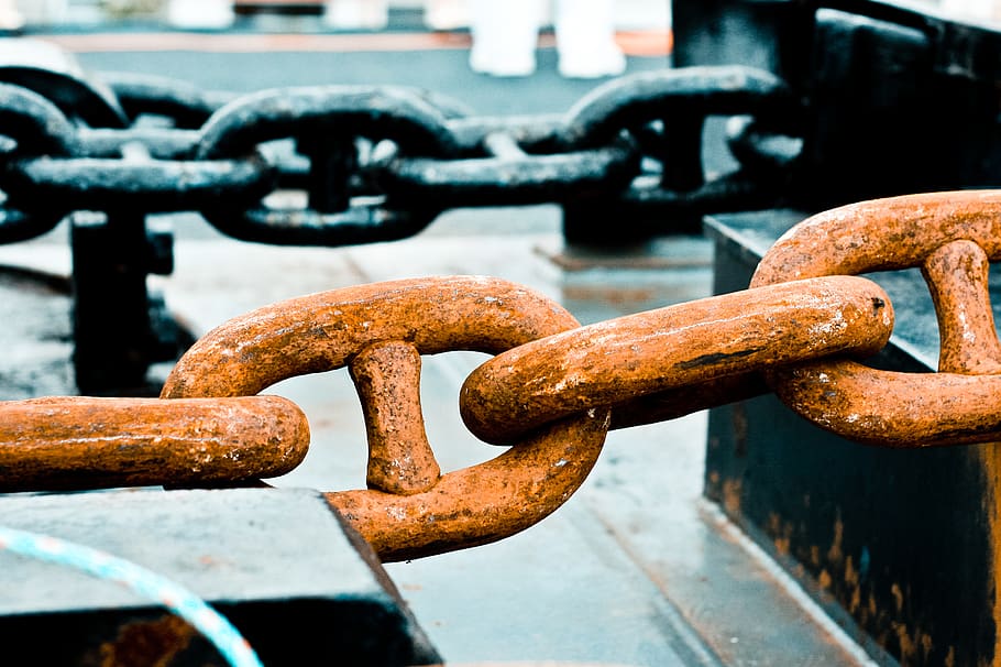 canada, halifax, boat, naval, metal, iron, chain, link, orange HD wallpaper
