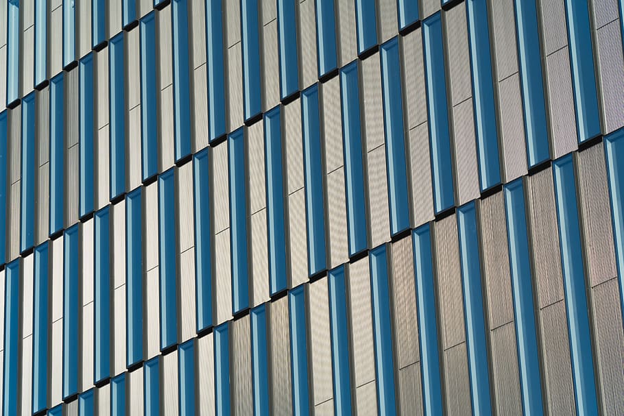 blue glass building, new york, skyscraper, united states, urban HD wallpaper