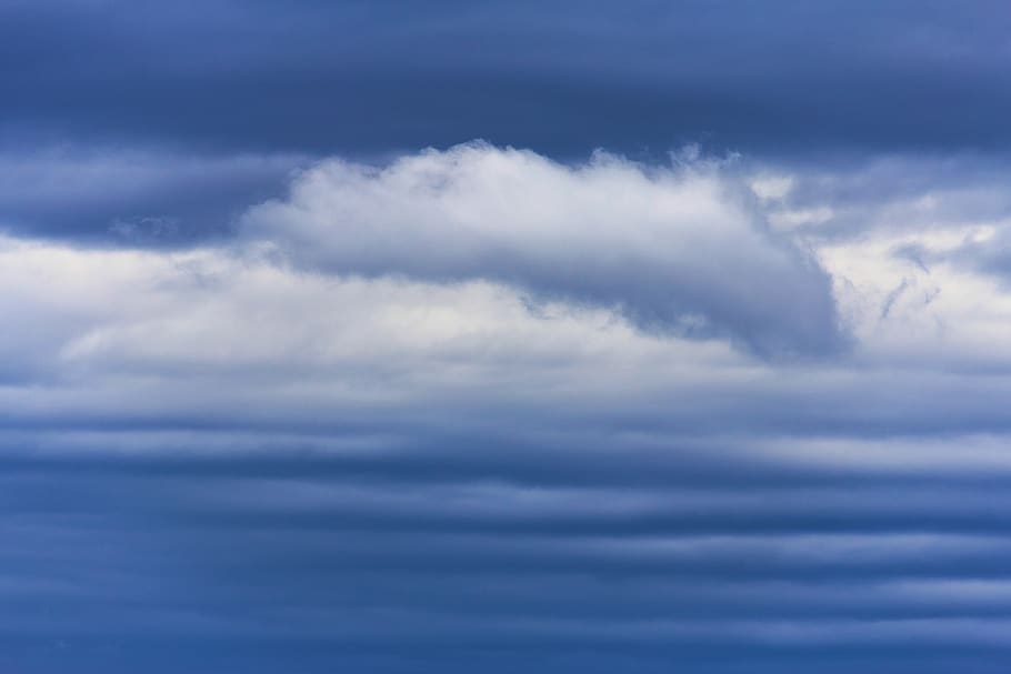 mid cloudy sky, nature, weather, outdoors, blue, texture, cumulus HD wallpaper