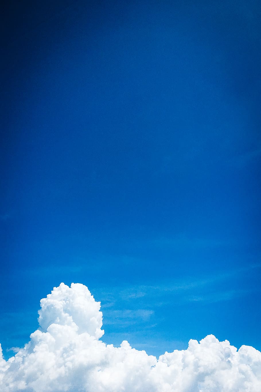 summer, sky, clouds, blue, fine, sunny, happy, nature, background HD wallpaper