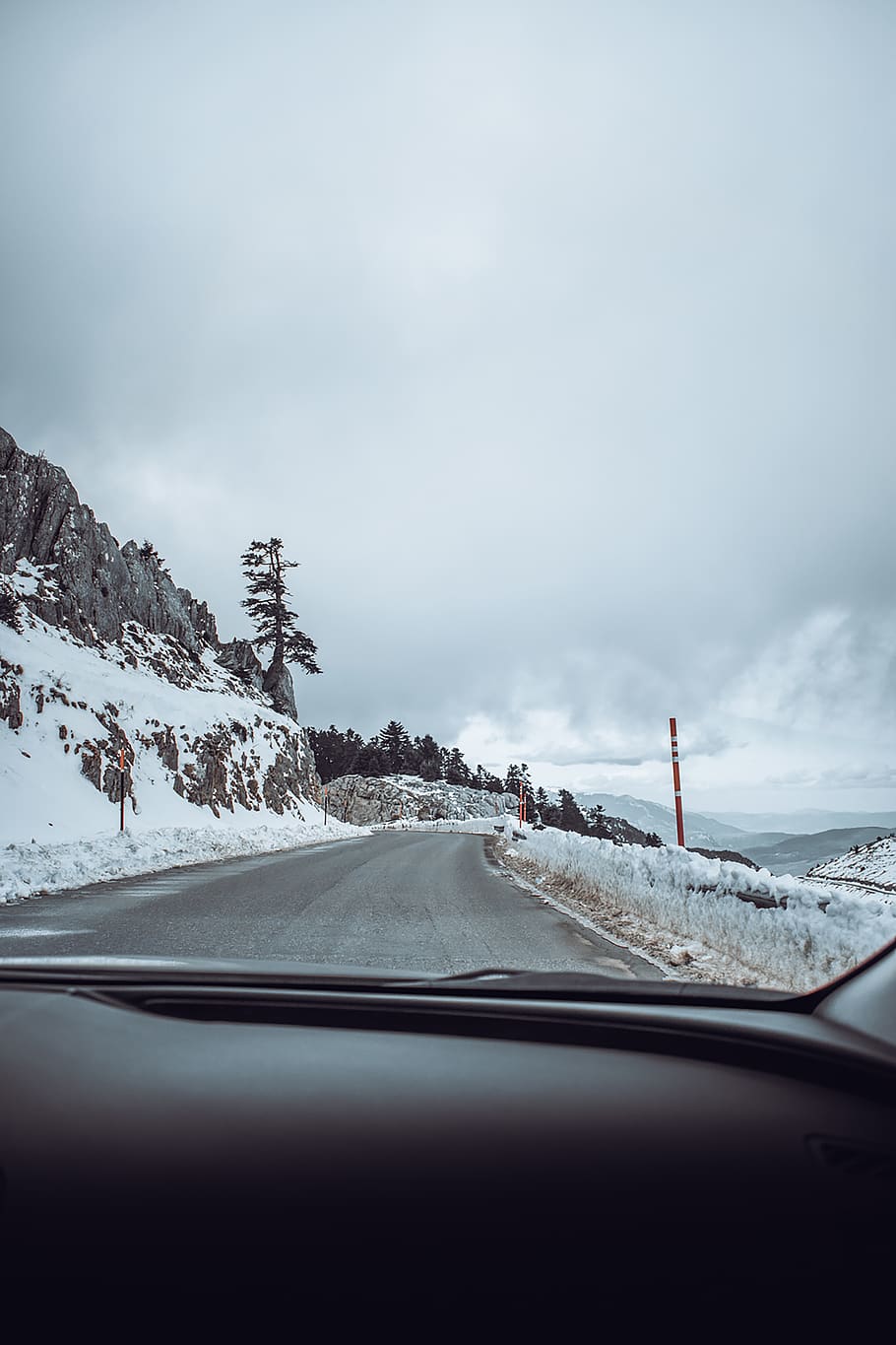 greece, arachova, transportation, cold temperature, winter HD wallpaper