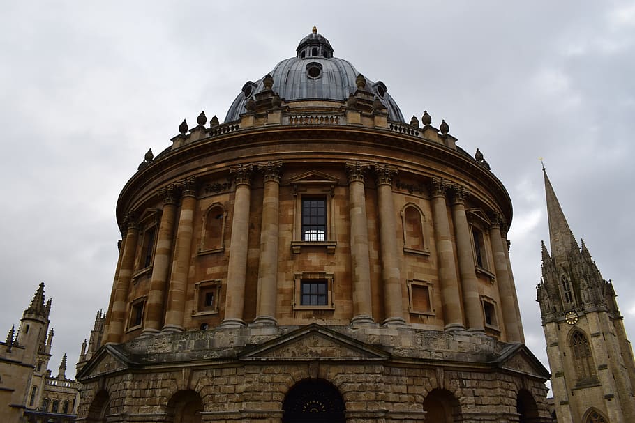 oxford, united kingdom, library, architecture, built structure, HD wallpaper