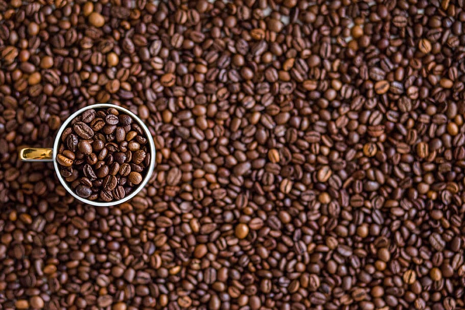 Coffee Beans, beverage, caffeine, cup, mug, coffee - drink, roasted coffee bean HD wallpaper