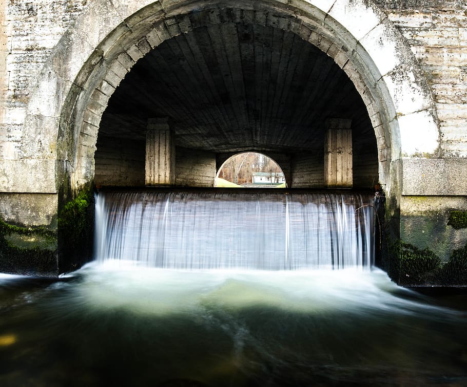 water, extract, waterfall, river, smooth river, appeasement HD wallpaper