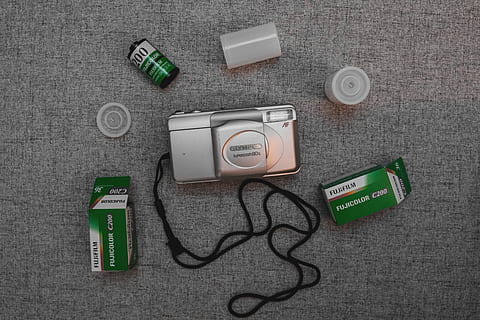 silver compact film camera, electronics, adapter, digital camera HD wallpaper