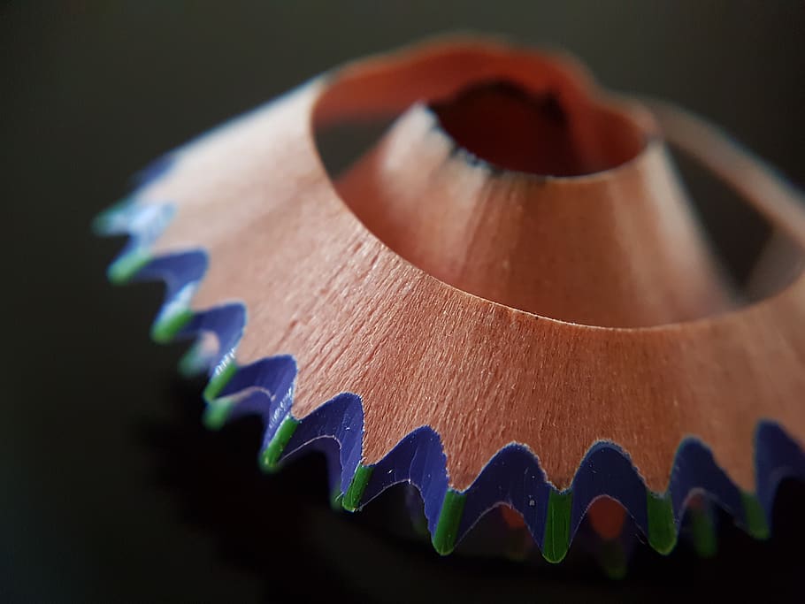 pencil, shaving, creative, curves, curvy, shapes, wood - material HD wallpaper