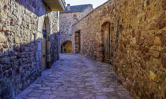 street, wall, architecture, gothic, old, people, facade, old building HD wallpaper