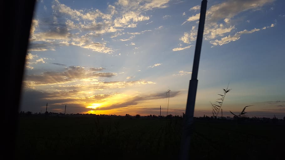 egypt, kom hamada, sky, cloud - sky, sunset, beauty in nature HD wallpaper