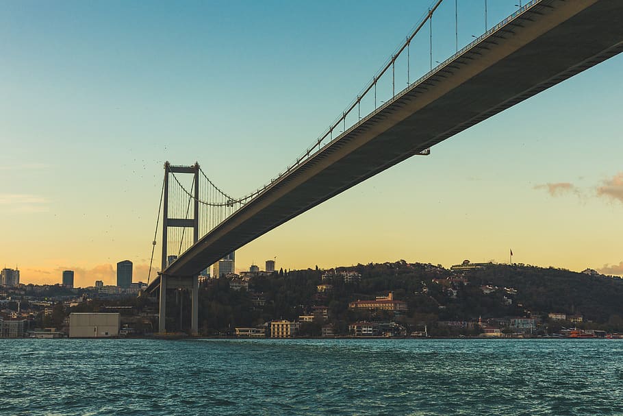 HD wallpaper: turkey, bosphorus bridge, itsanbul, evening, urban, grain,  city | Wallpaper Flare