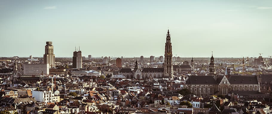 architecture, building, spire, tower, steeple, city, urban HD wallpaper
