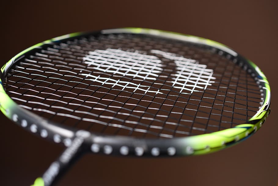 racket, badminton, play, hobbies, game, sport, close-up, studio shot HD wallpaper