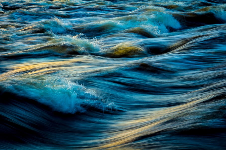 Macro Photography of Water Waves, background, beach, color, dawn HD wallpaper