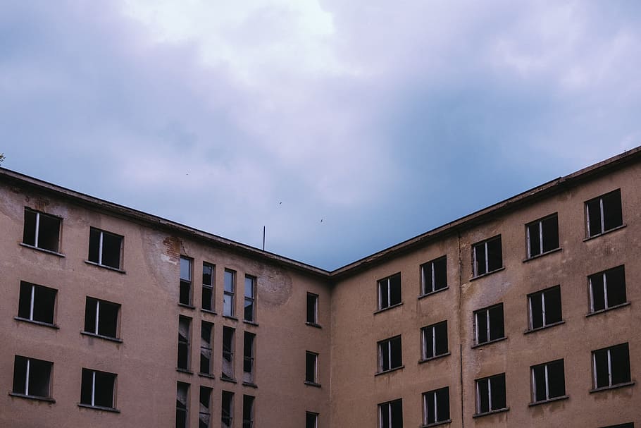 Abandoned sanatorium Prora, architecture, background, baltic HD wallpaper