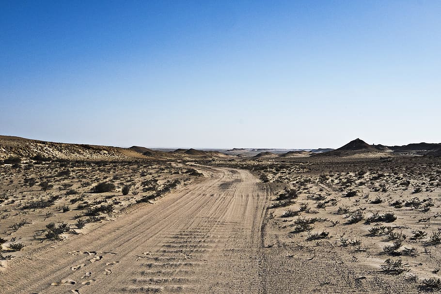 desert, sahara west, morocc, sky, clear sky, scenics - nature HD wallpaper