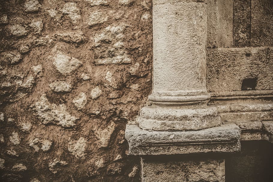architecture, building, pillar, column, staircase, housing HD wallpaper