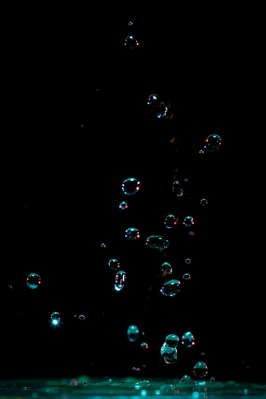 Floating Bubbles, art, bright, clean, clear, light, liquid, macro HD wallpaper