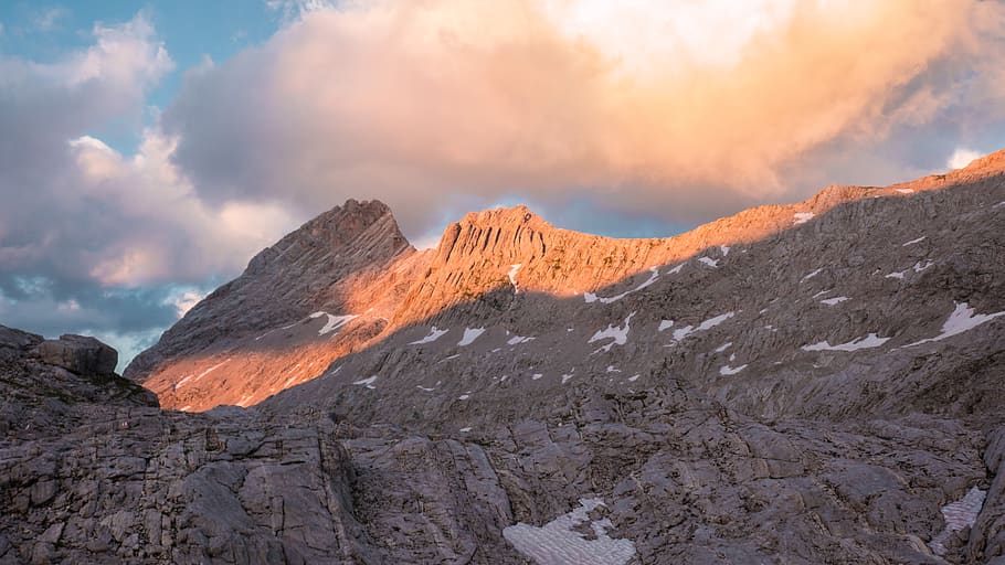 landscape, mountains, clouds, sunset, evening, sky, scenics - nature HD wallpaper