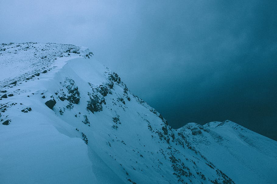 mountain, snow, blue, hike, winter, ice, alpine, cold temperature HD wallpaper