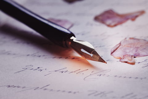 pen, font, macro, calligraphy, fountain pen, historically, vintage HD wallpaper