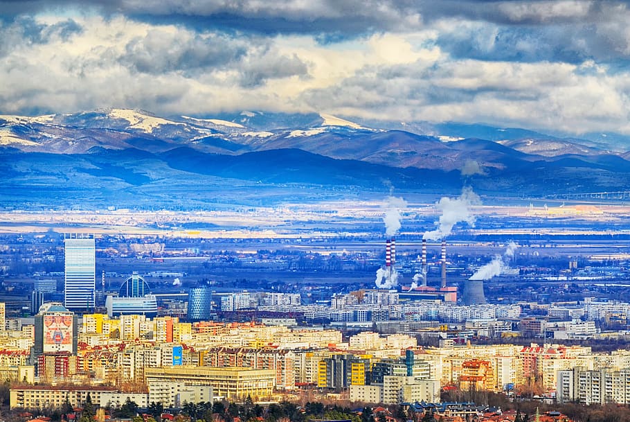 sofia, bulgaria, architecture, cityscape, landscape, winter, HD wallpaper